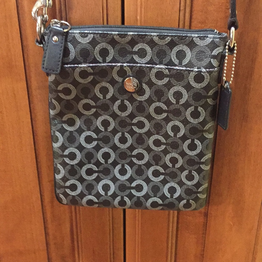 Coach Black and Gray Crossbody Bag